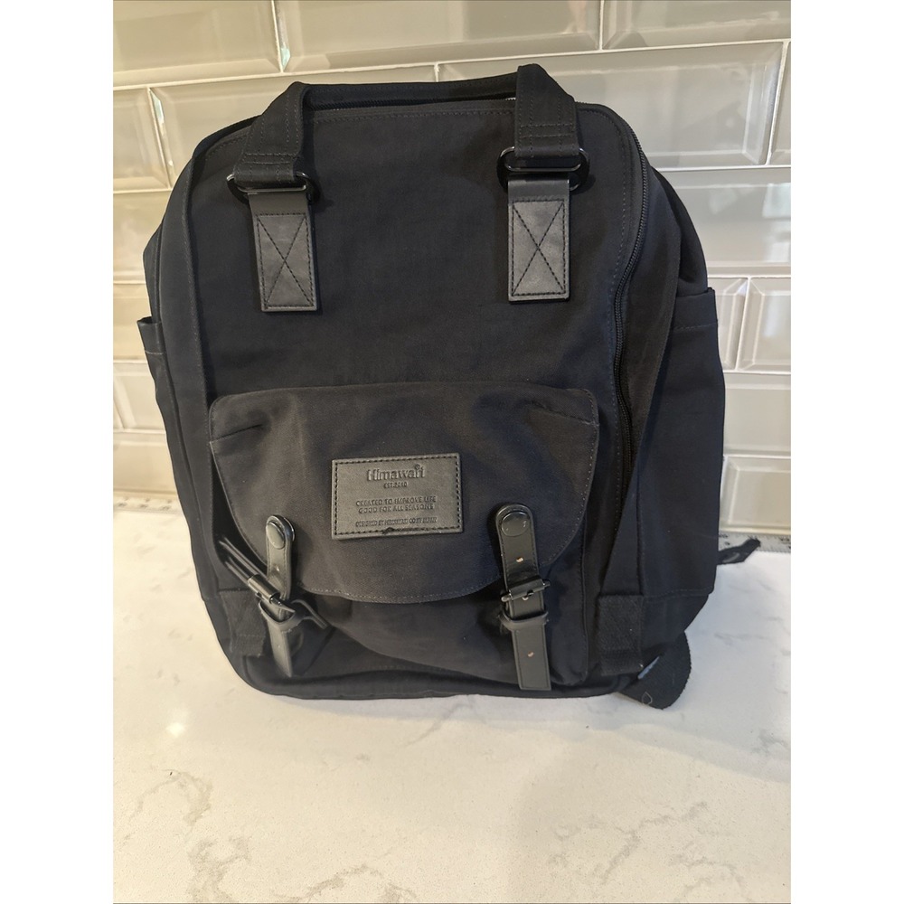 Himawari Buttercup 17" College Backpack - Blackout